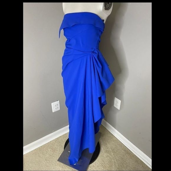 NWT Chiara Boni Nyaveth Long Column Dress SIZE 2 $995 - Picture 4 of 9